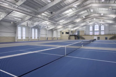 Hillsdale College Track Tennis Interior Courts Nets