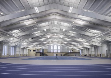 Hillsdale College Track Tennis Interior Full Court Level