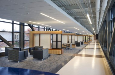Purdue Fort Wayne Student Services Interior Meeting Areas Walkway
