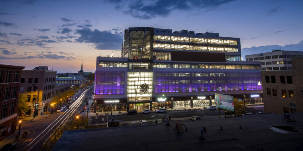 Ash Brokerage Exterior Night Elevated