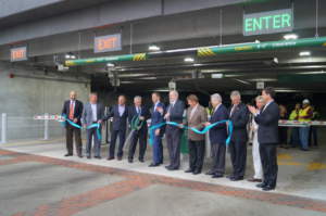 Ash Skyline Parking Exterior Ribbon Cutting