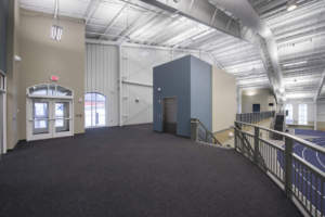 Hillsdale College Track Tennis Interior Raised Veiwing Entrance