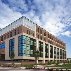 IWU Ott Hall Exterior Building Landscaping