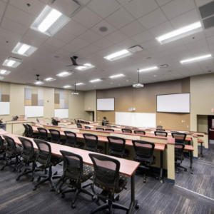 IWU Ott Hall Interior Lecture Room Seating
