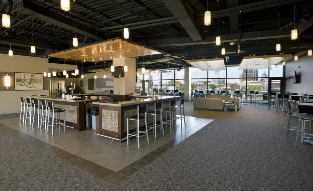 Parkview Field Stadium Interior Club Seats Bar Lobby