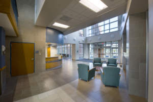 White County Memorial Hospital main entrance lobby