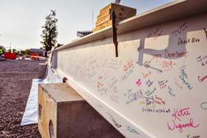 Weigand Construction Healthcare Beam Signing
