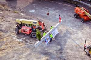 Weigand Construction Beam Signing