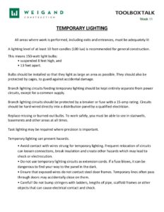 11) Mar. 11 Mar 15 Temp Lighting Ergo.