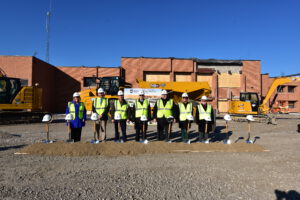 NACS leadership at groundbreaking site.
