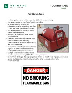 41) Oct. 7 Oct. 11 Fuel Storage Tanks