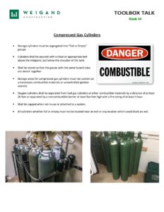 44) Oct. 28 Nov. 1 Compressed Gas Cylinders