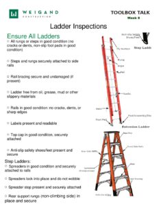 07) Feb 17 21 Ladder Inspection