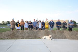 Posing with Hardhats and Shovels