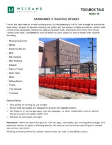 19) May 12 16 Barricades And Warning Devices