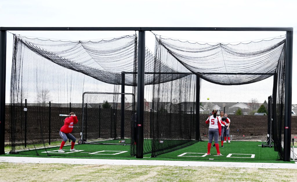 GCS Baseball Softball Complex Grand Opening | Weigand Construction Warming up