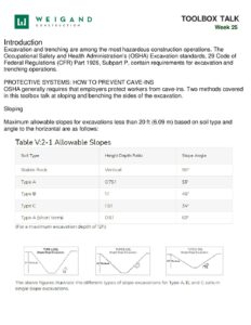 25) Jun. 23 27 Benching And Sloping