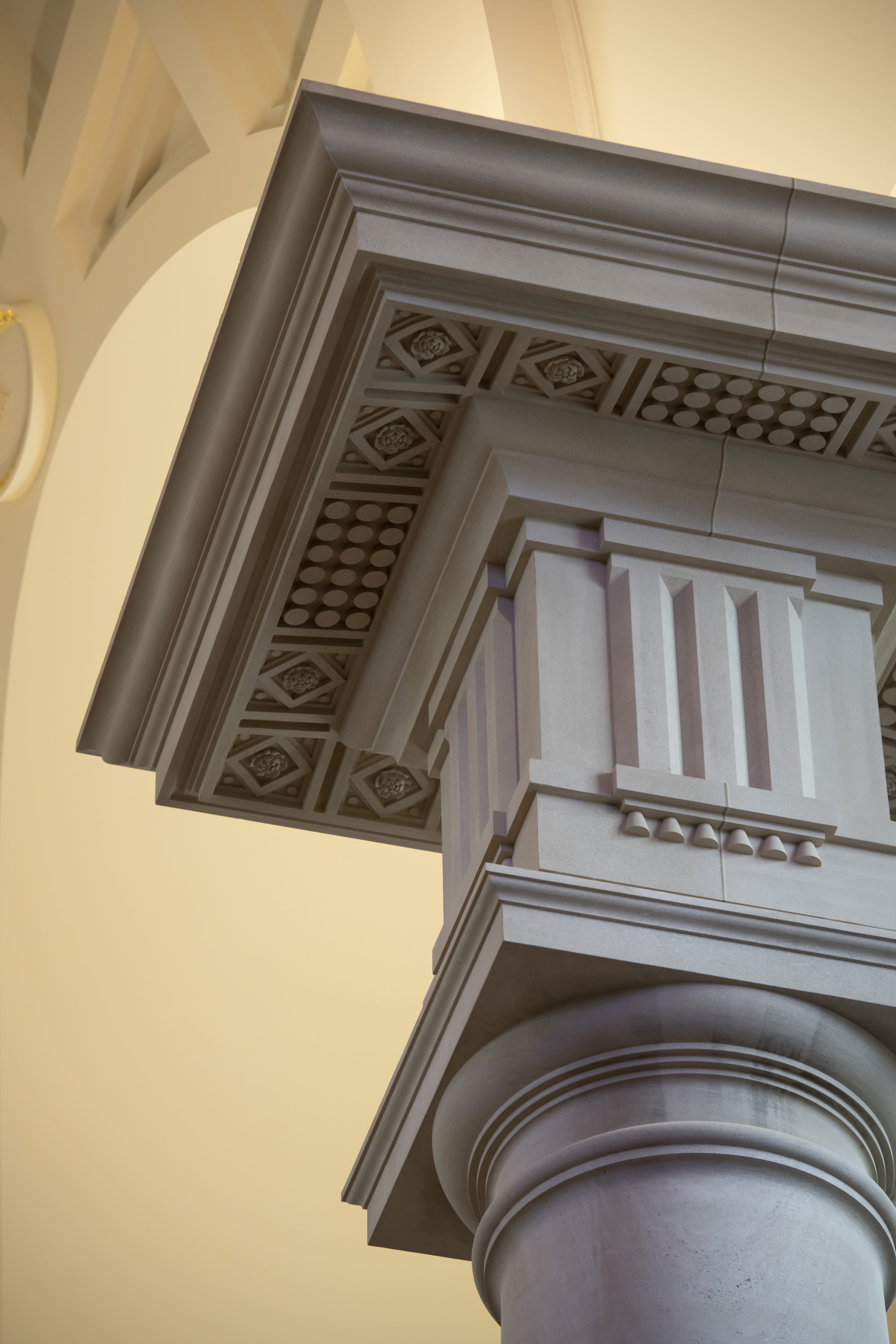 Hillsdale Christ Chapel | Weigand Construction Limestone Pillar