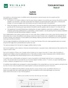 27) Jul. 7 11 Scaffold Platforms