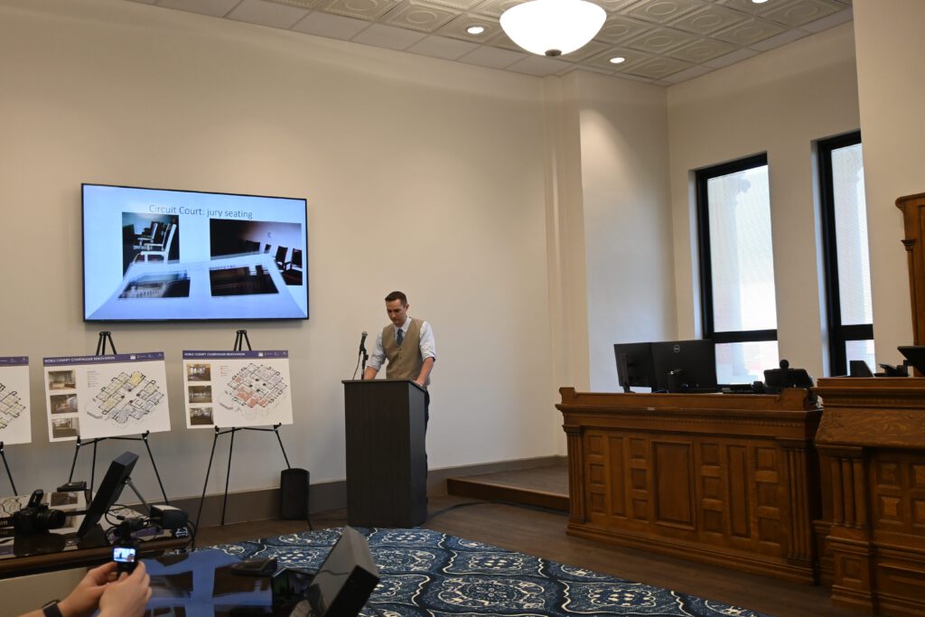 Noble County Courthouse Ribbon Cutting | Weigand Construction Zachary Smith, PE