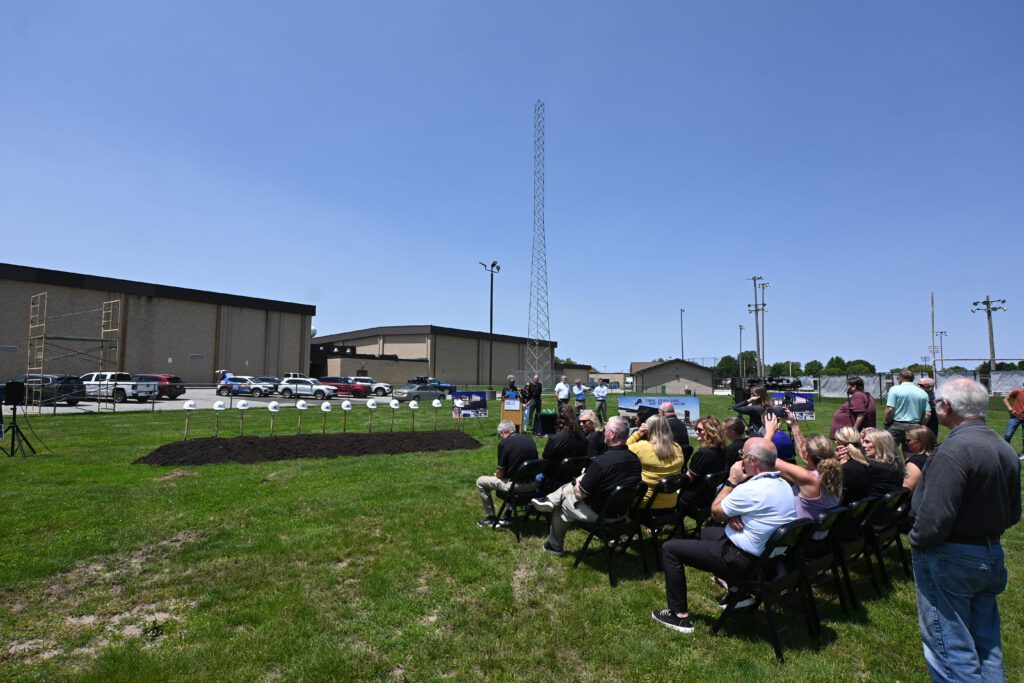 Leo Fieldhouse Groundbreaking | Weigand Construction Ceremony Seating