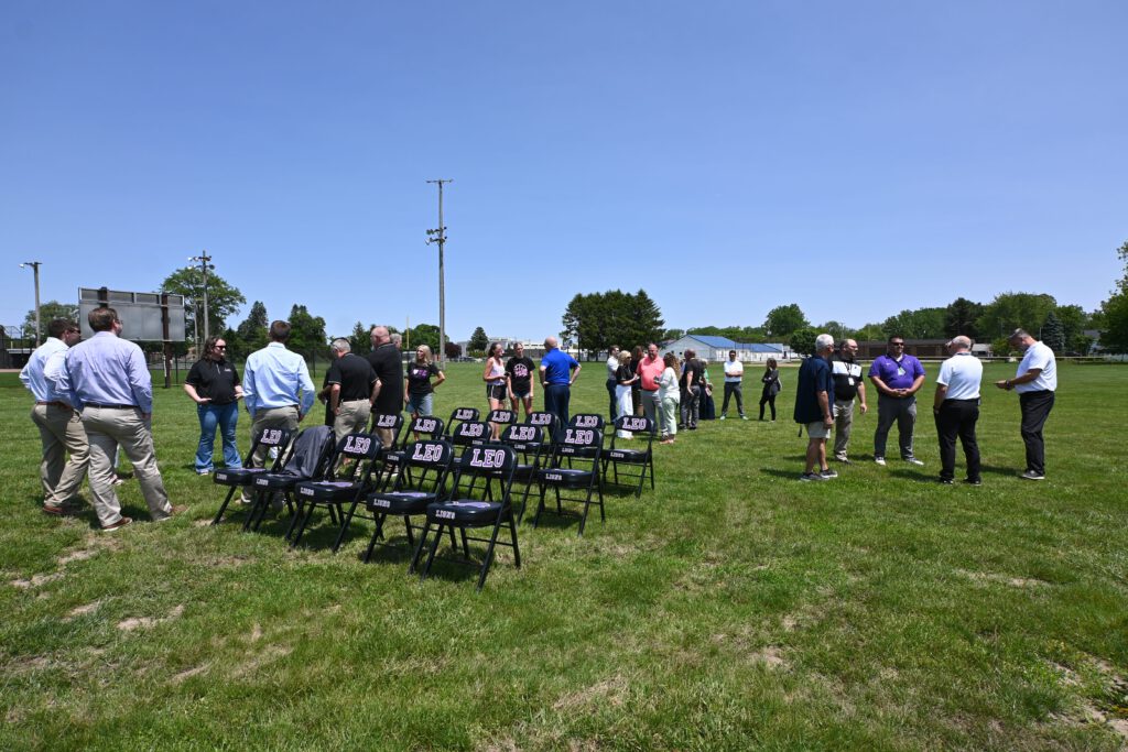 Leo Fieldhouse Groundbreaking | Weigand Construction Ceremony Area