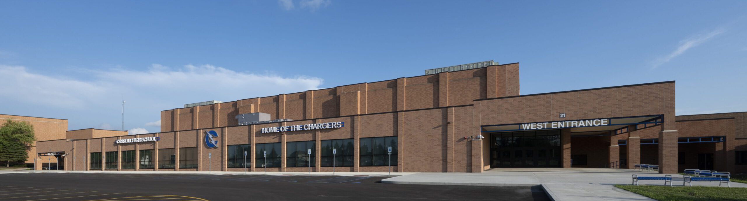CHS Additions and Renovations | Weigand Construction Weight Room Exterior