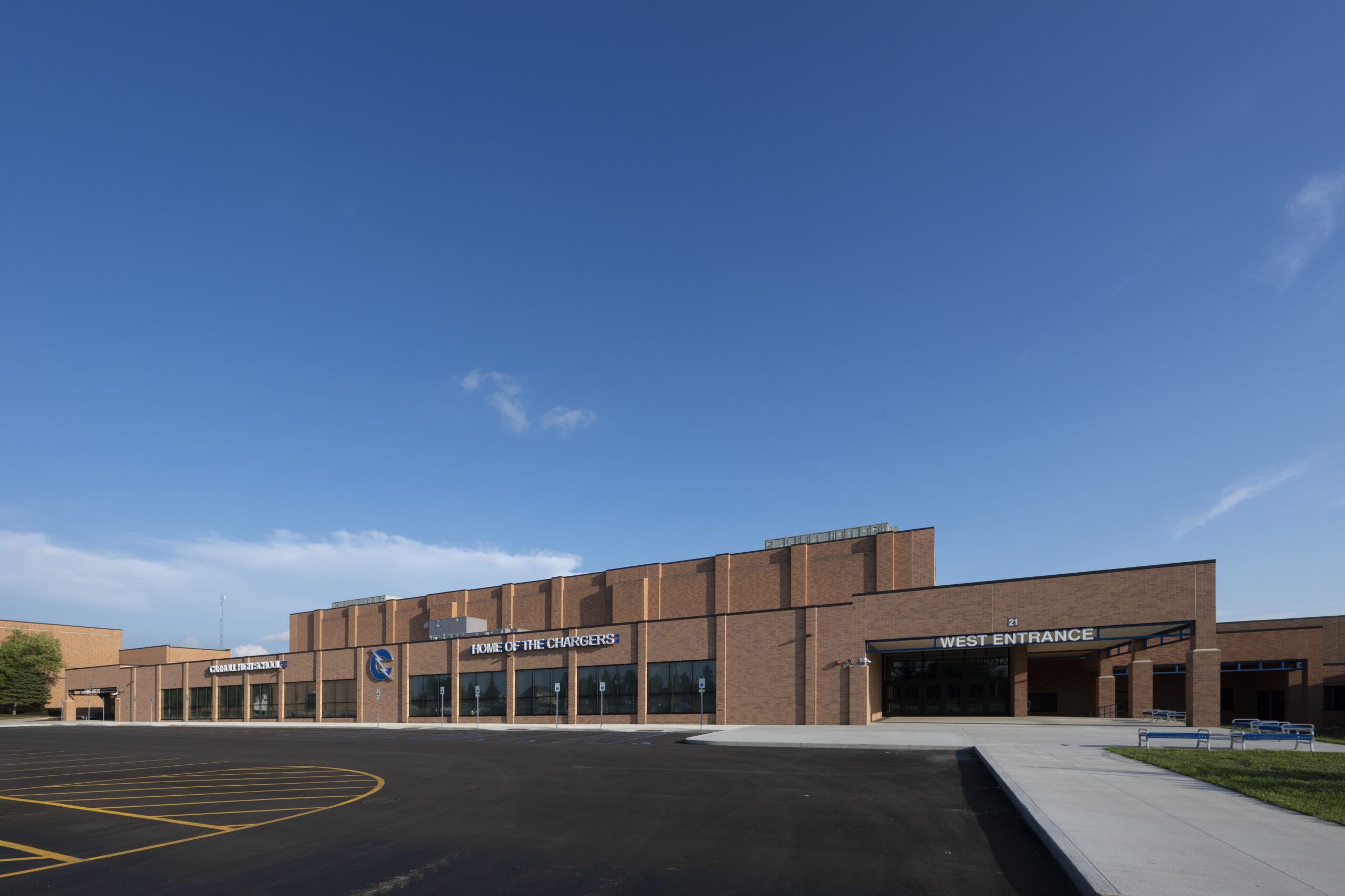 CHS Additions and Renovations | Weigand Construction Weight Room Exterior