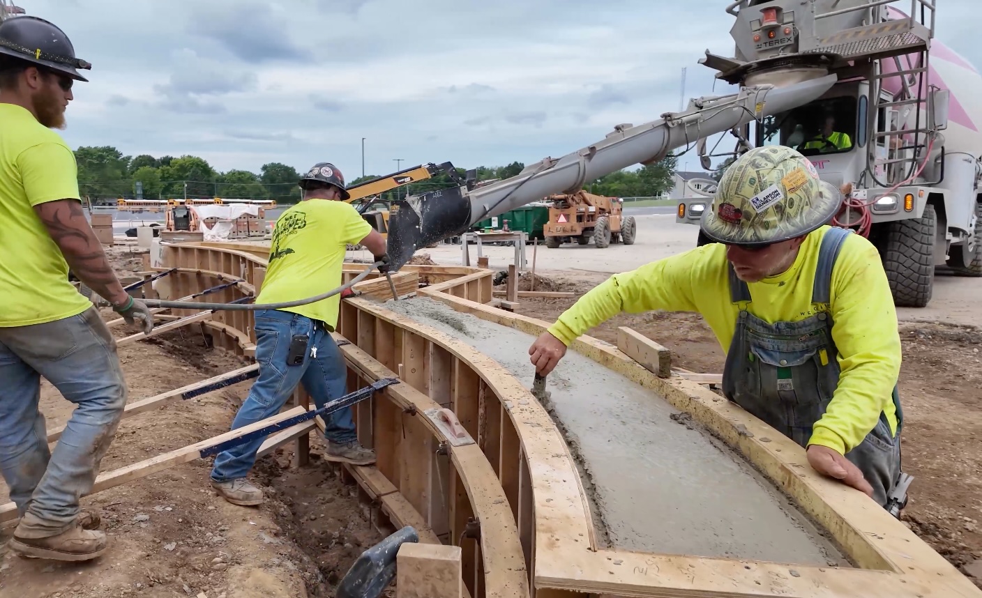 Join Our Team SB | Weigand Construction Concrete Pour