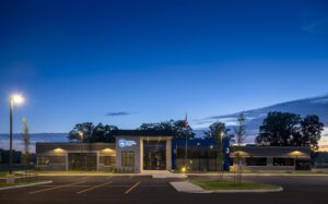 Building and Parking Lot