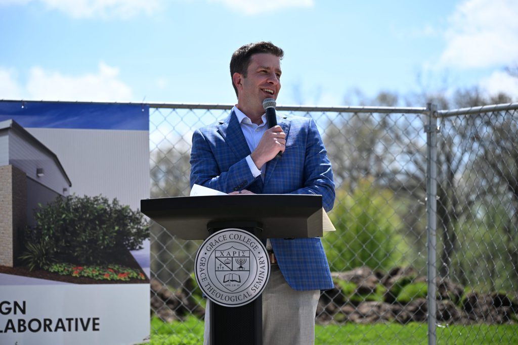 Grace College Community Fieldhouse Groundbreaking | Weigand Construction Speaker 3